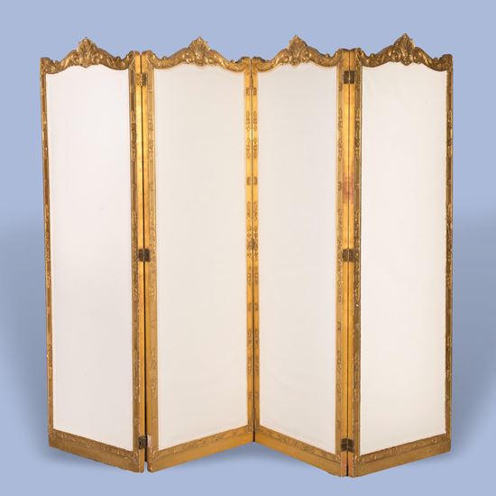 A Four Fold Dressing Screen in The Louis XIV Manner